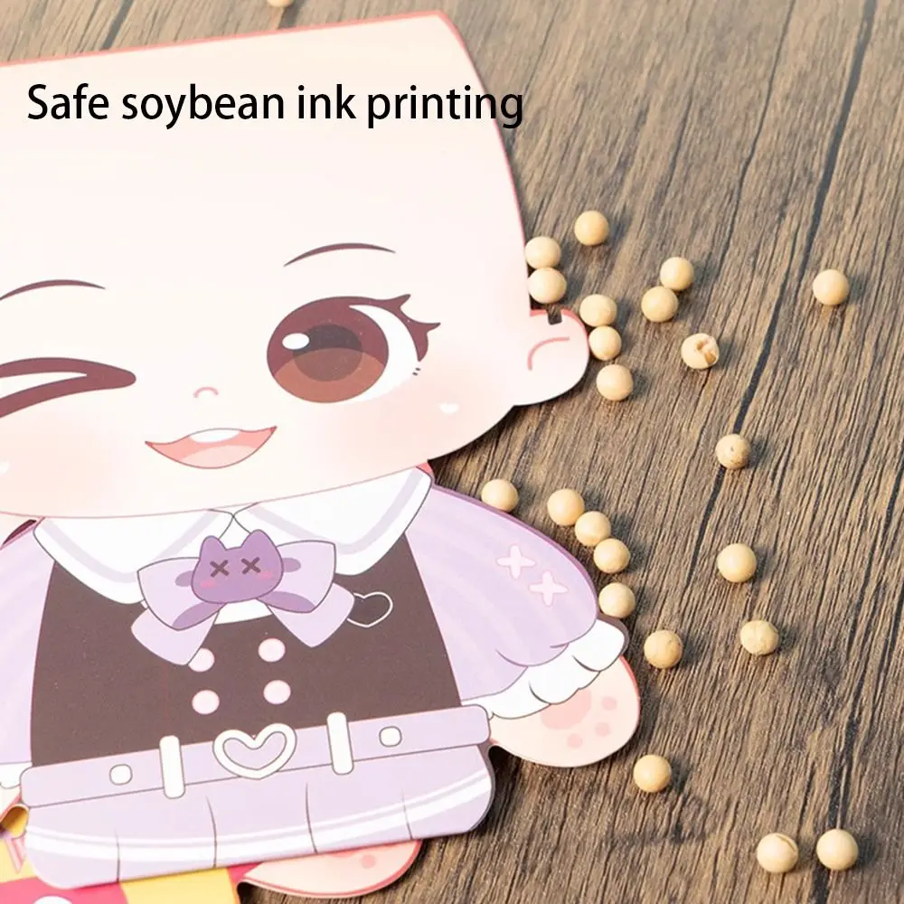 Cartoon DIY Hairstyle Game Stickers Stacking and Pasting No Cutting Required 3D Hairdressing Sticker Relief Paper
