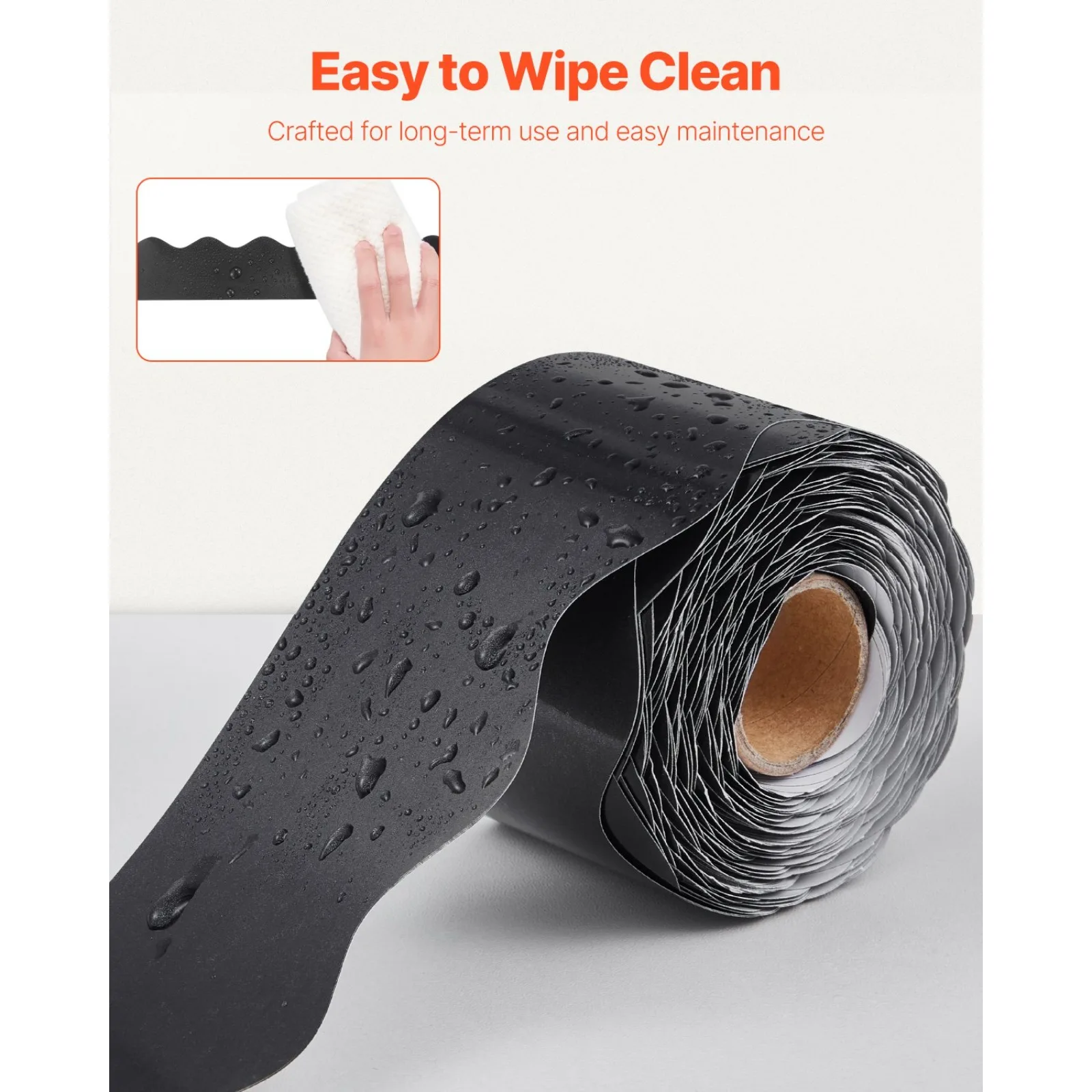 

Бордюр для доски объявлений, 65,6 футов, свернутая зубчатая рамка для школы, черная