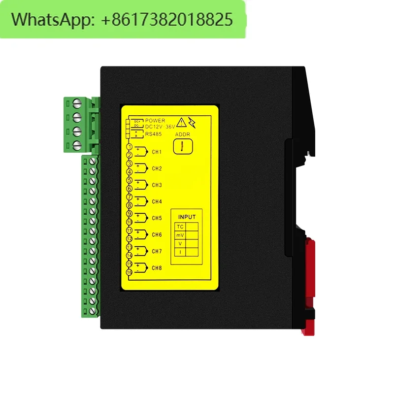 4 Channel PLC Isolated Universal mv+K,S,T,N,B,J,E Thermocouple+4-20ma+0-10VDC RS485 Output Analog Input Module