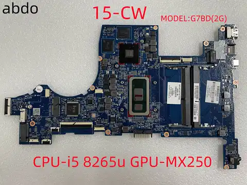 DAG7BMB48C0 Mainboard For HP Pavilion 15-cs with I5-8265U Mx250 L50258-601 100% tested ok