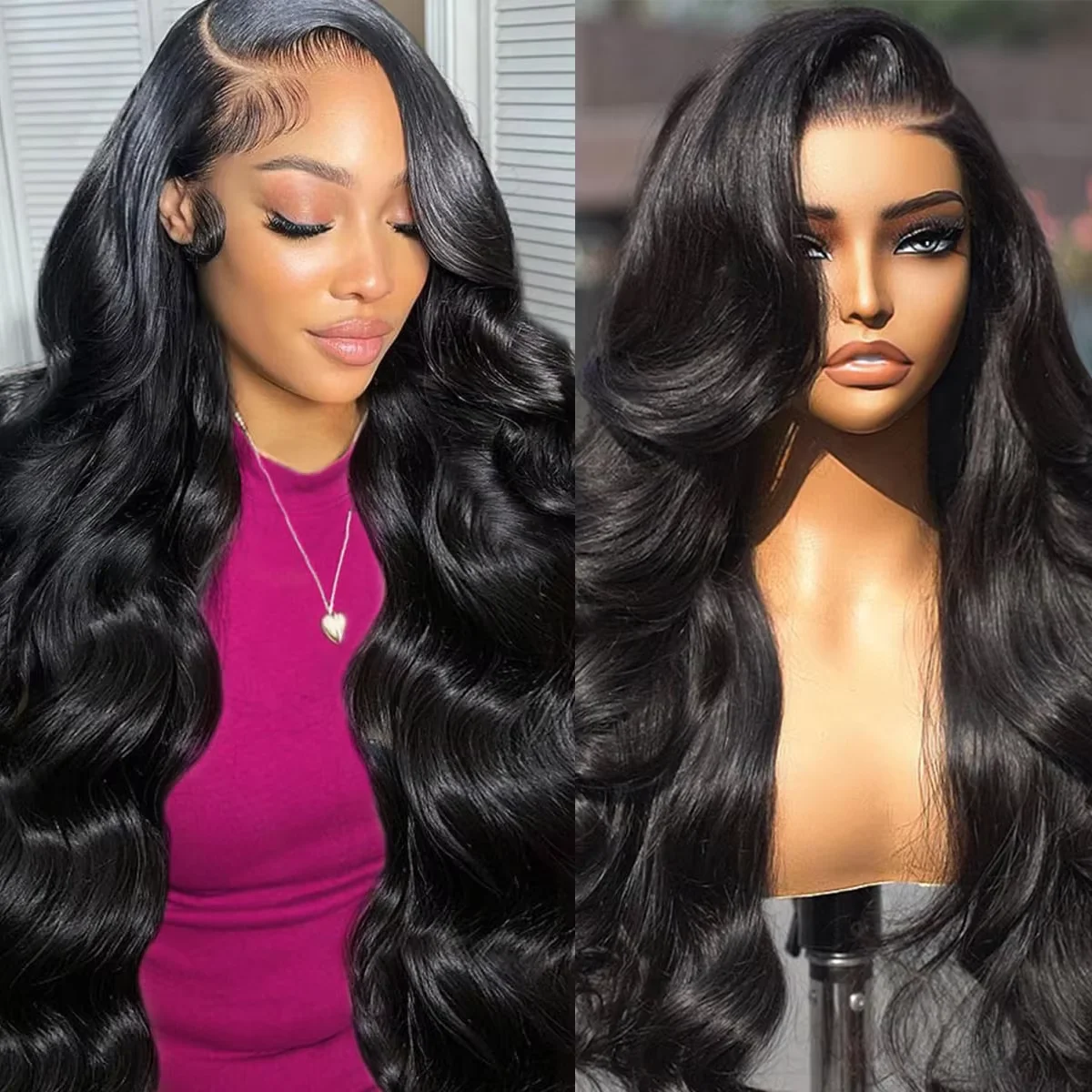 

Malaysia 36 Inch Body Wave Human Hair Wigs 13x6 HD Lace Frontal Wig Transparent Lace 13x4 Lace Front Human Hair Wig For Women