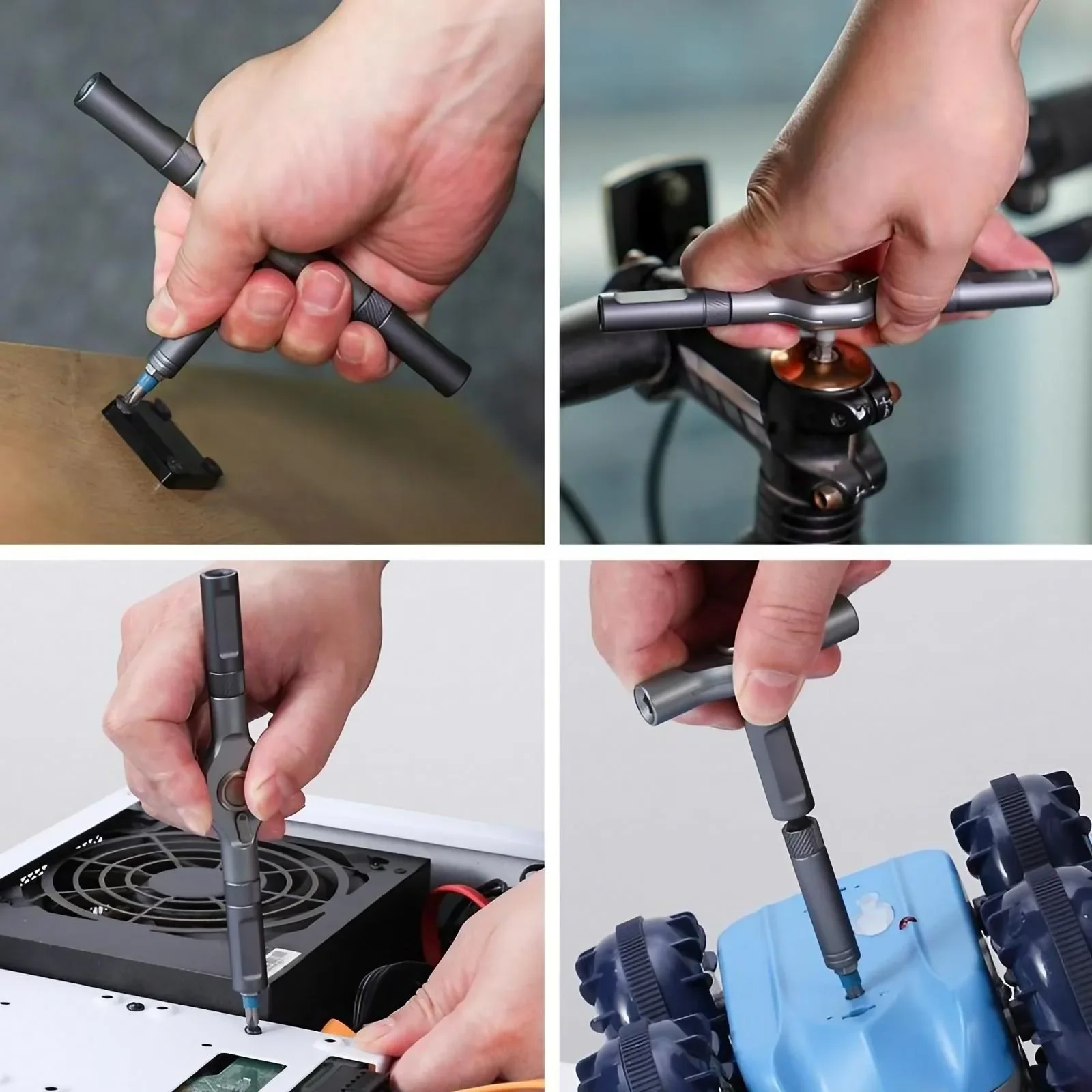 STONEGO 24-in-1 Screwdriver Set Multi-Purpose Hand Tool Ratchet Set Multi-Tool S2 Magnetic Drill Bit DIY Home Repair Tools image 2