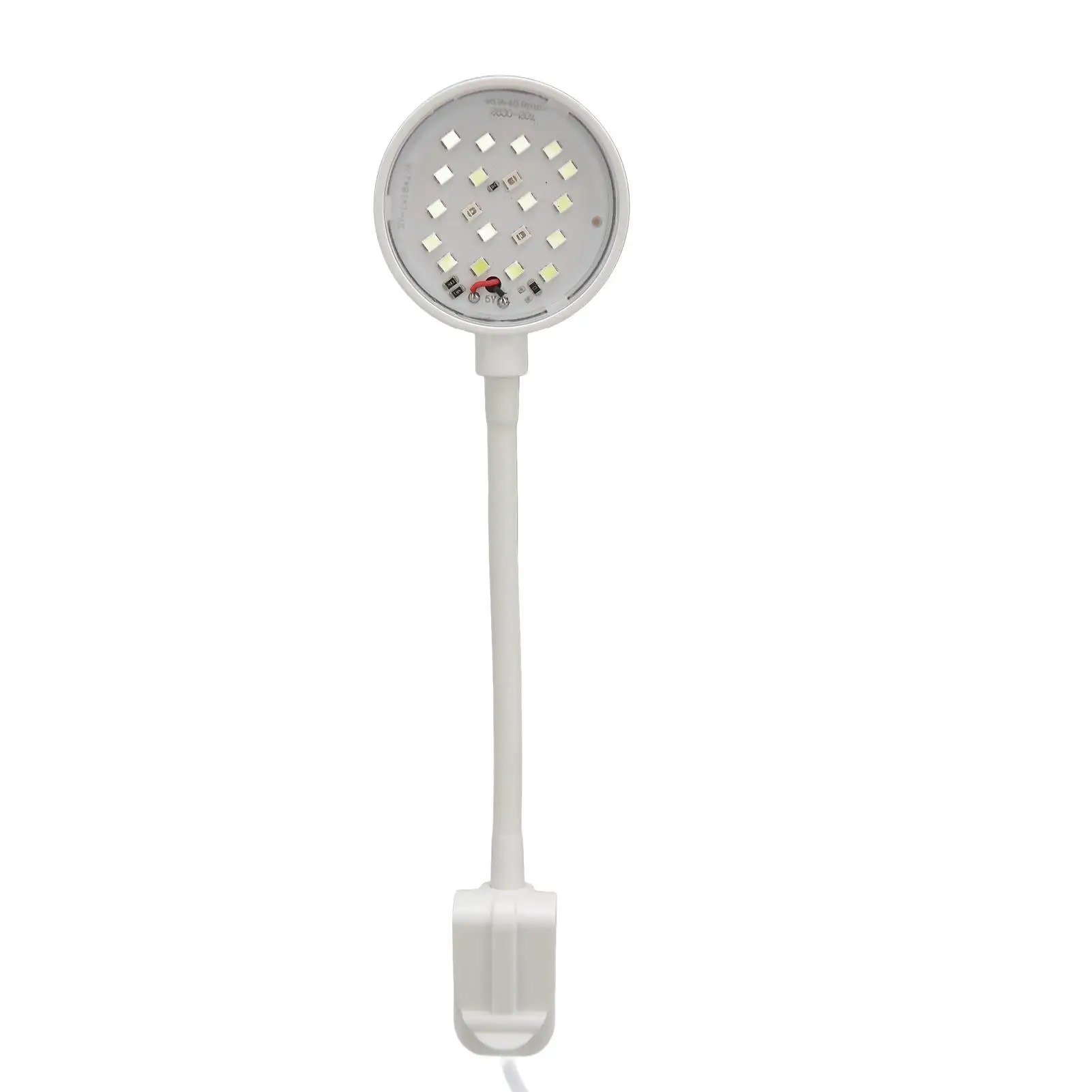 High Brightness LED Aquarium Light with Pumice Rockery Fish Decor & Energy Saving Clip Design