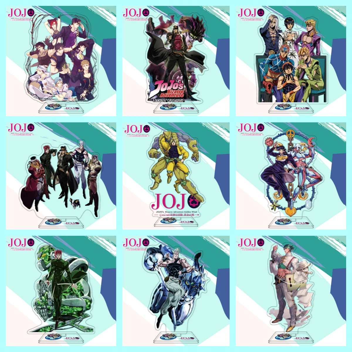 HTO Anime nuevo JoJo Bizarre Adventure figura acrílica soporte modelo lindo Cosplay decoración de escritorio placa de pie signo para regalos de amigos