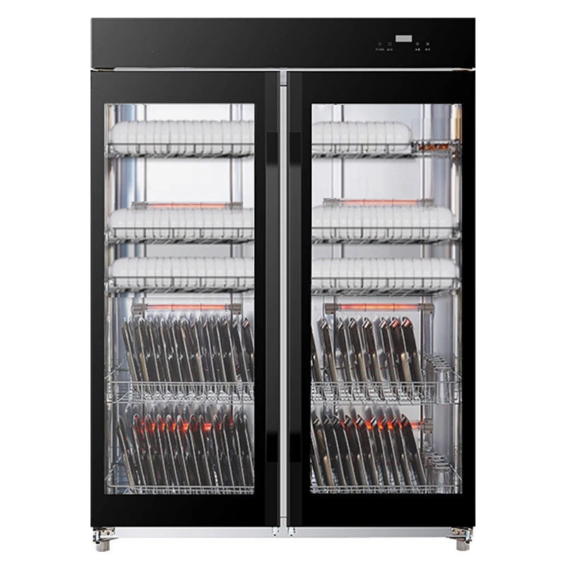 ตู้ฆ่าเชื้อโรคในครัวแบบสองประตูสำหรับใช้ในเชิงพาณิชย์