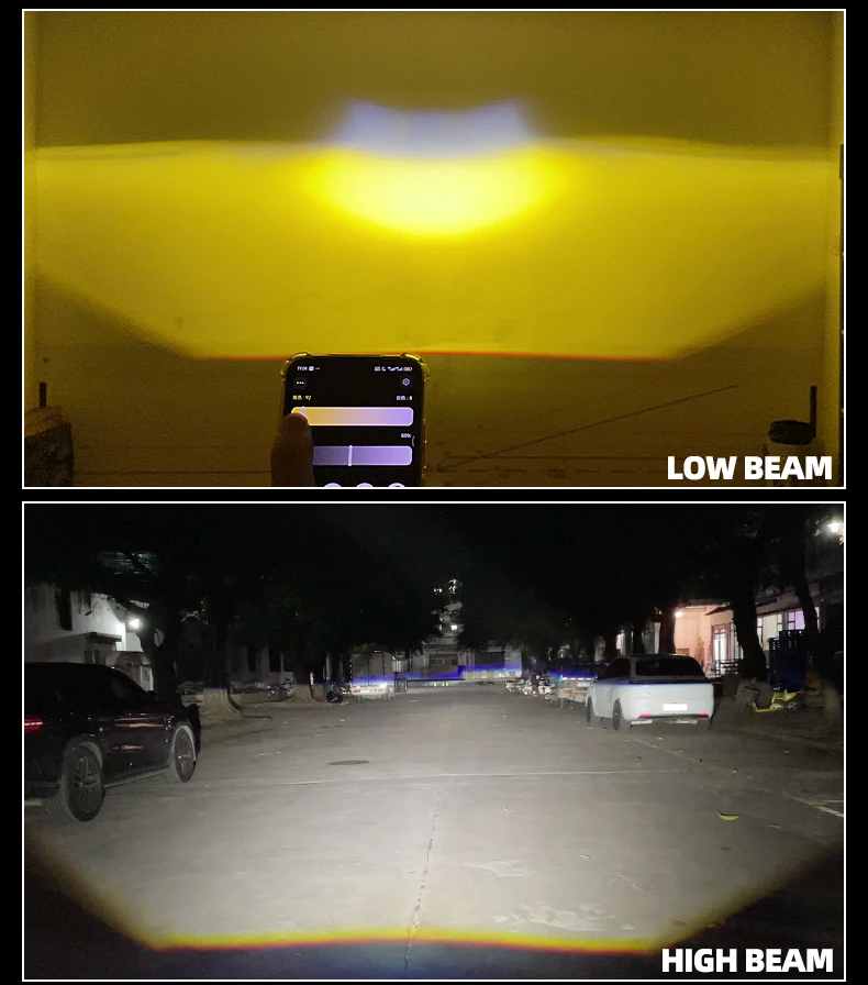 Sanvi Ai50 Bi LED Projector Lens App Bluetooth Control 3000K 4300K 6000K LED Headlight For Car LED Light Retrofit Auto Accessory - Image 6