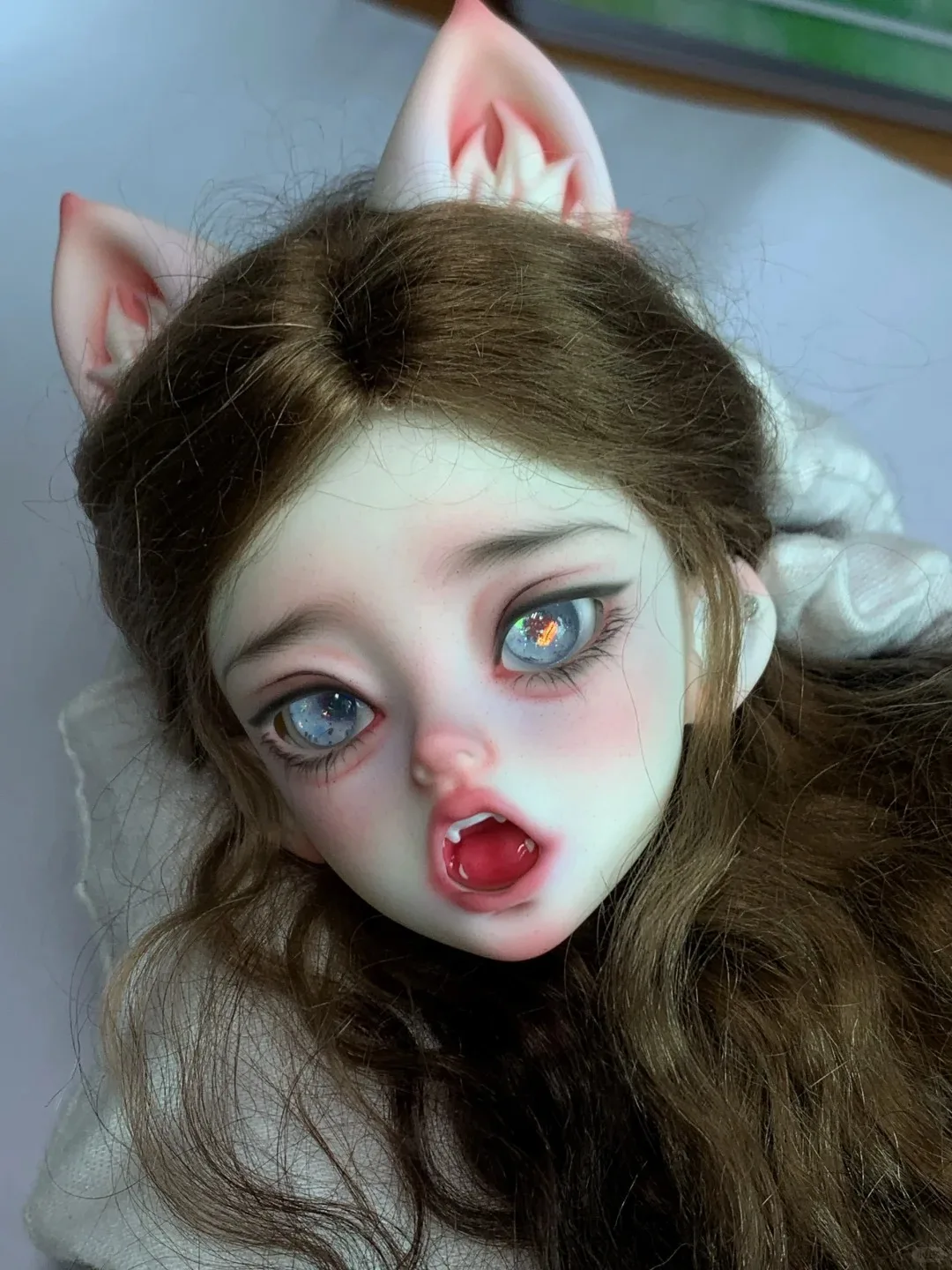 

SD BJD doll 1/4 Hakimi retarded boy with missing teeth and a big head, makeup for boys and girls, high-end resin head,