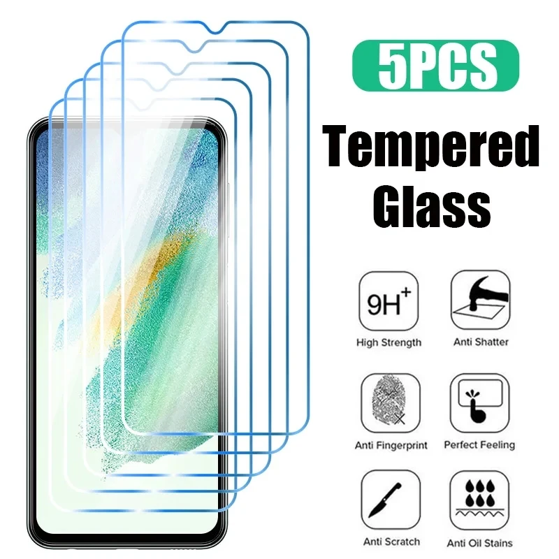 5Pcs HD Tempered Glass For Samsung Galaxy S24 Ultra for S24 S23 S22 Plus S21 S20 Screen Protector Film