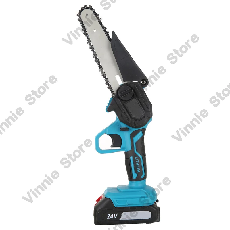Portable 6-inch mini electric chain saw wood cutting cordless chain saw chain