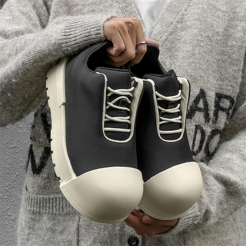 

Women Low-top Big-head Casual Shoes Unisex Thick-soled Heightening Versatile Couple Sports and Leisure Trendy Shoes Men 36-46