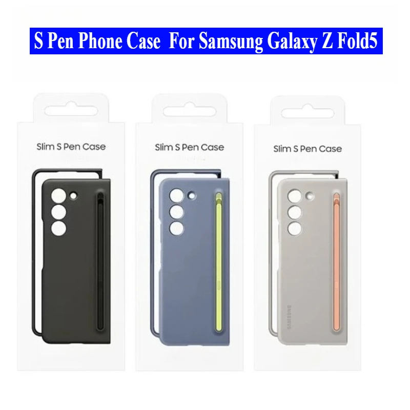 

For Samsung Galaxy Z Fold 5 S-Pen Protective Case Cover, Samsung Galaxy Z Fold5 Liquid Silicone Shockproof Shell, EF-OF94P Capa
