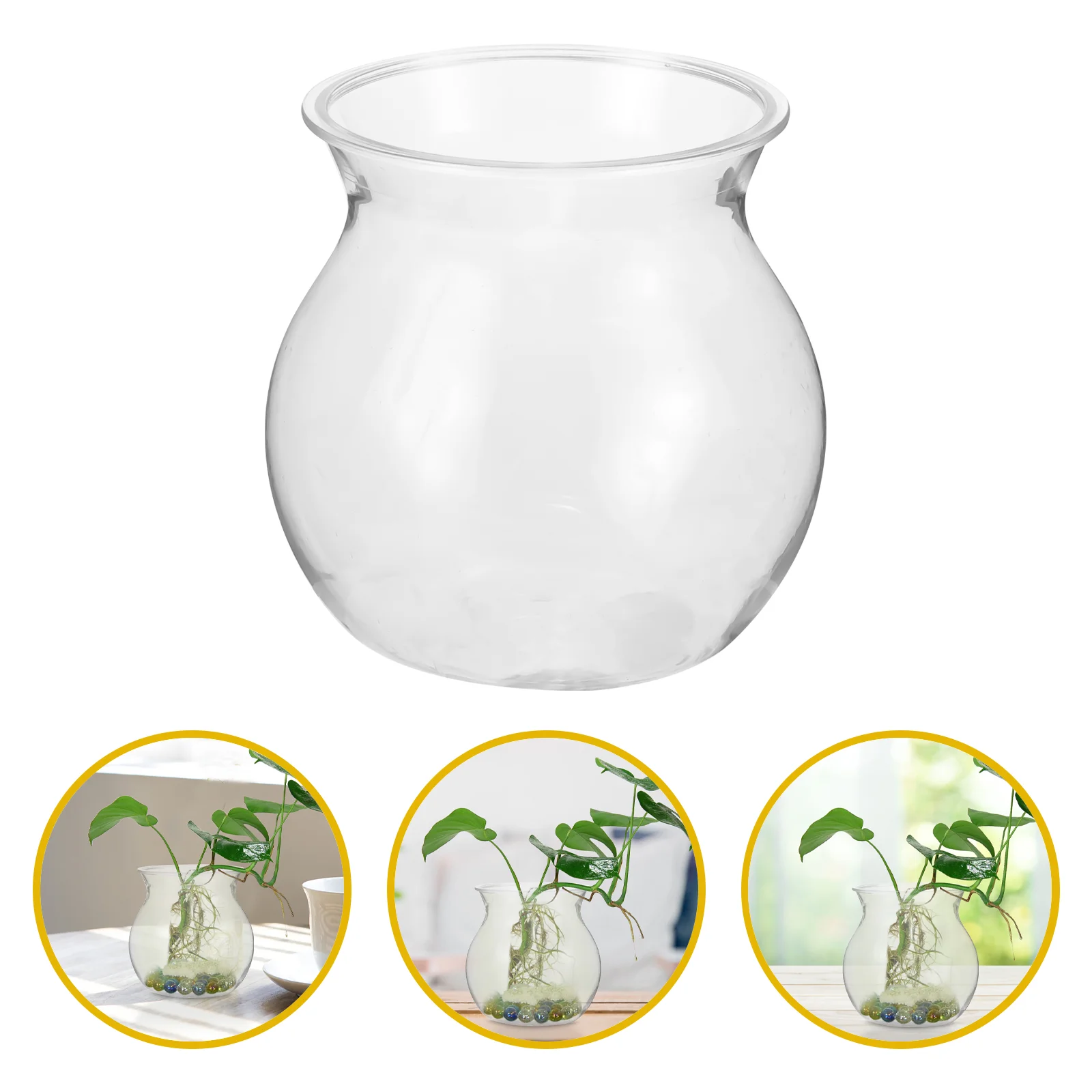 

10 Pcs Micro Landscape Ecological Bottle DIY Vessel Decorative Table Adornment Vases Simple Plastic Plants Mini Pots for
