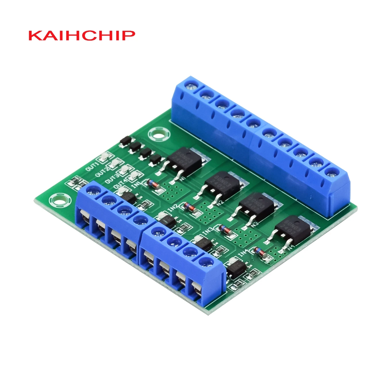 Four-way Switch Tube Module, PLC Amplifier Circuit Board / High Power, Optocoupler Isolation 3.3/5/12/24 V