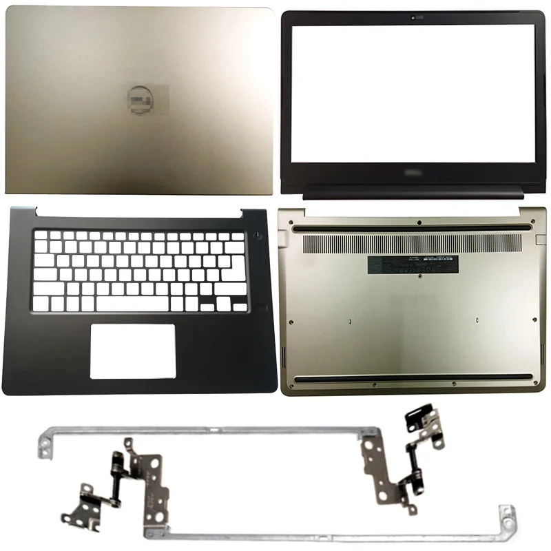 Gold For Dell Vostro 14 5468 V5468 Laptop LCD Back Cover/Front Bezel/Hinges/Palmrest/Bottom Case 0DC02Y 05T9CW 0D9GDC 05Y5Y1