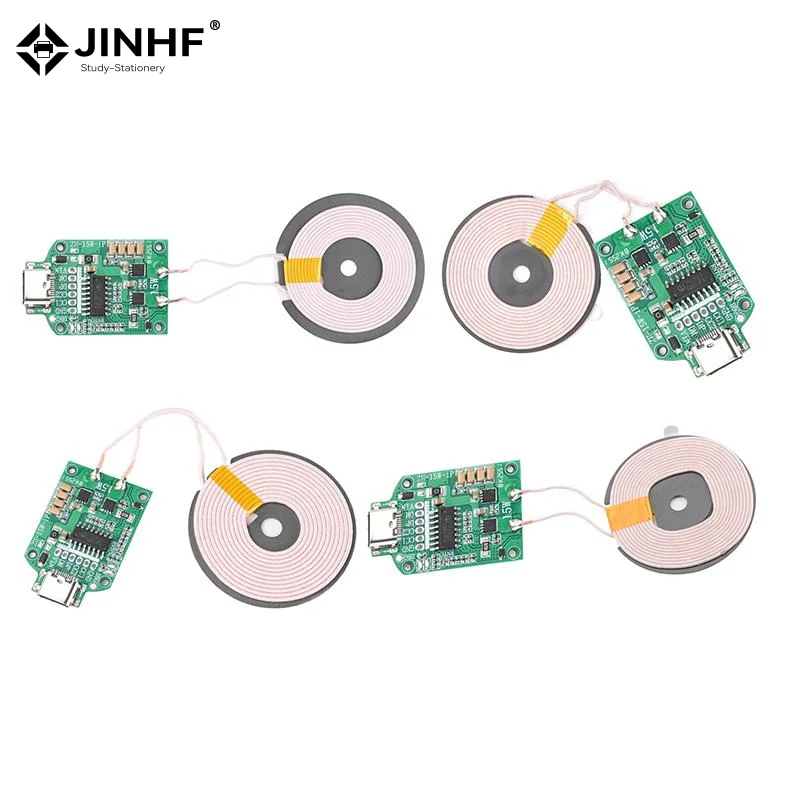 15W Type-c Wireless Charging Module Coil Transmitter Board High Efficiency Inductive Charger DIY Circuit Module