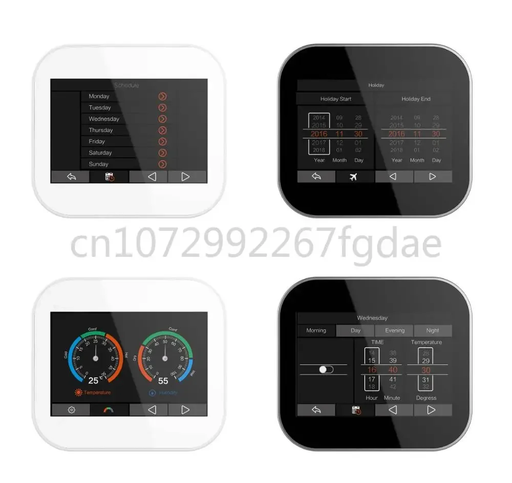 WiFi Color Screen Intelligent Thermostat and Amazon Echo Speaker Control Alexa