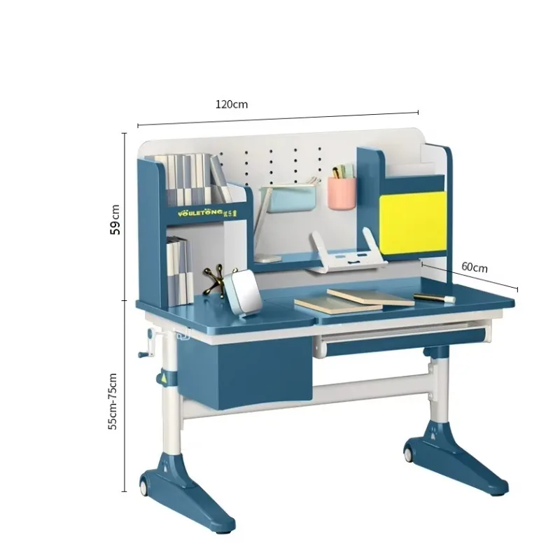 

kids furniture set study table and chair adjustable wood for student study table