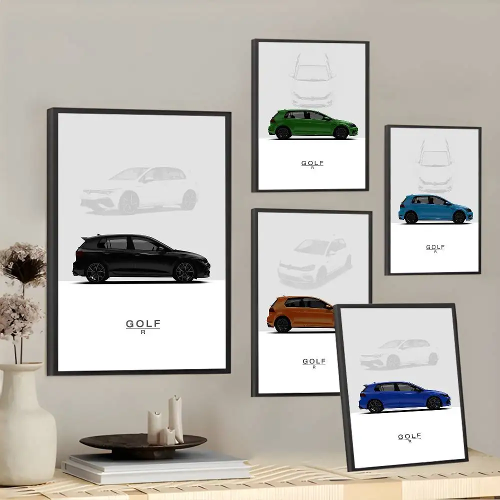جولف 8 R GTI V-VW 2022 ملصق ذاتي اللصق لغرفة النوم ديكور المنزل ملصقات عالية الجودة اللوحة جدار الفن