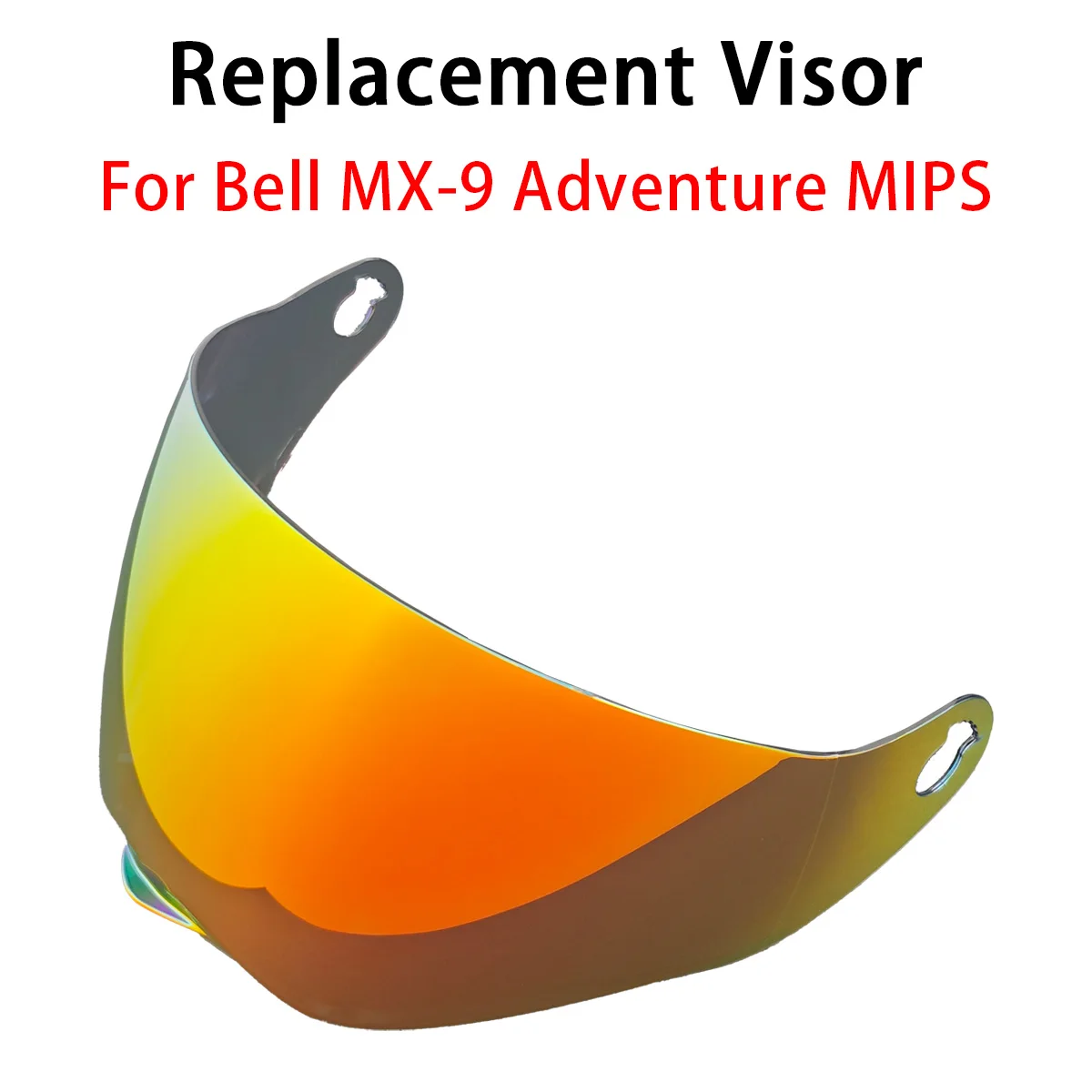 Replacement Decorative Visor Lens Fit Bell MX-9 Helmet Clear Smoke Electroplated Dyed Spare Parts Shield