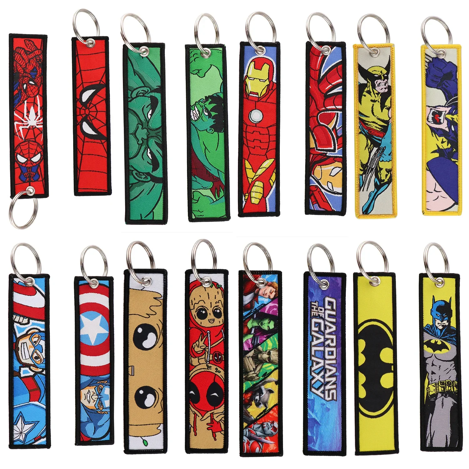 Disney Spider-Man Key Chain Anime Cartoon Hero keyring Lanyard Student Office Pendant Accessories for Women Men New Year Gifts