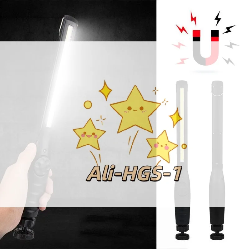 

Магнитный инспекционный фонарь с функцией «свободные руки», портативный светодиодный COB-светильник для труднодоступных мест, идеально подходит для ремонта автомобилей, домашних чрезвычайных ситуаций или проектов «сделай сам»