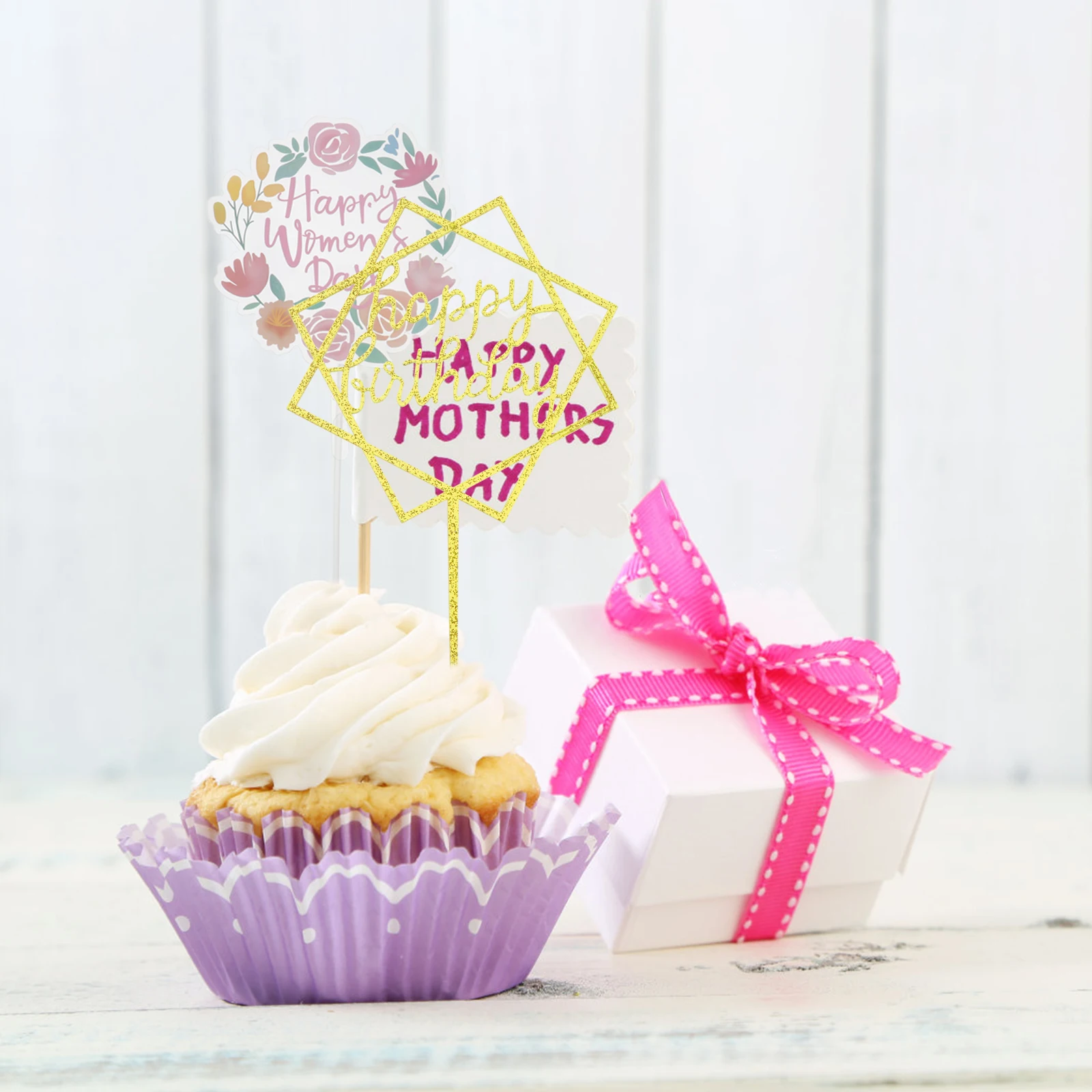 

Birthday Cake Decoration Insert Topper Decorations Happy Cupcake Toppers Ornament