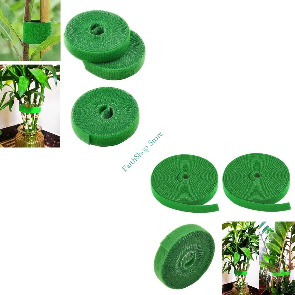 

124E Reusable Garden Tie Plant Strap Reusable Plant Tape Adjustable Strap Support Plant Strap for Growing Strong Grips