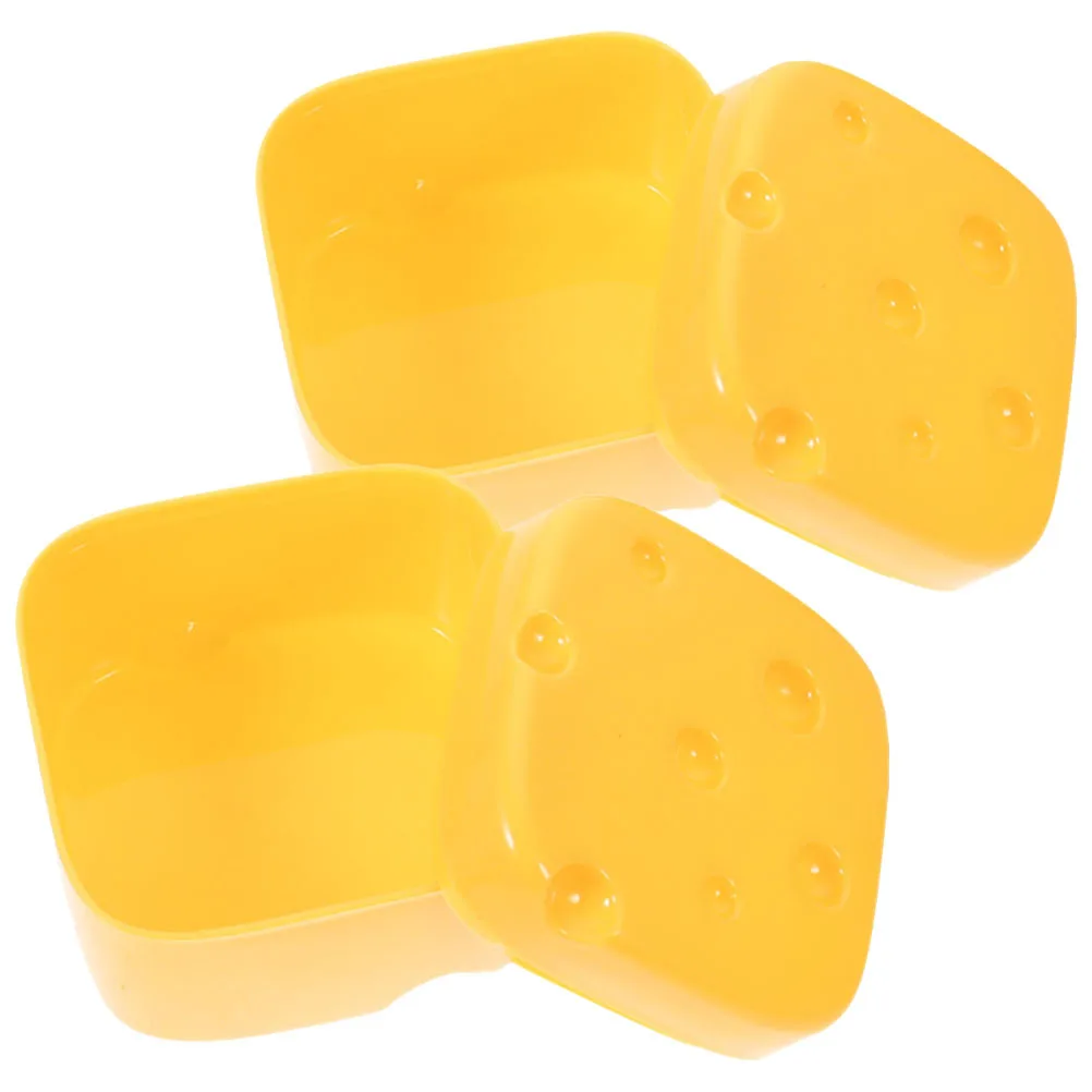 

2pcs Cheese Storage Box For Fridge Reusable Freshness Keeper Butter Bacon Container Kitchen Food Organizer Slice Ham Storage