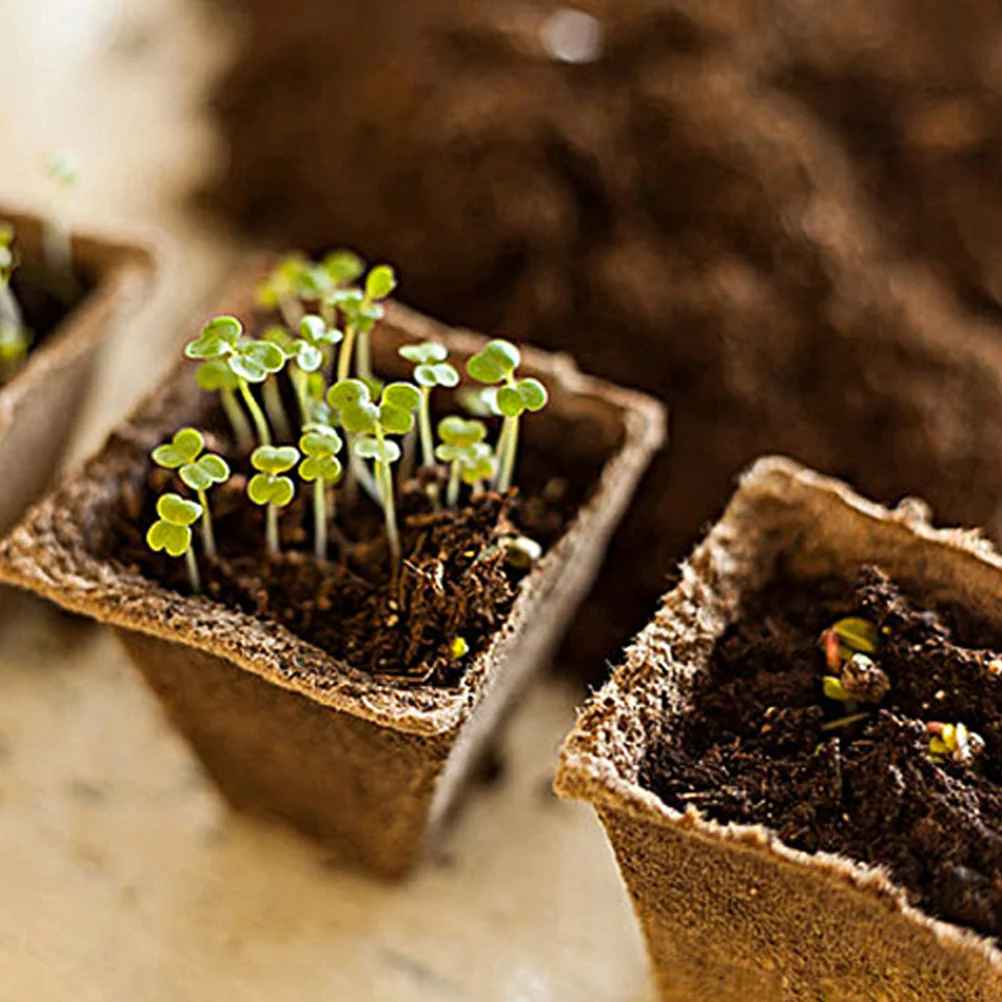 

18 шт. биоразлагаемые детские стаканчики, бумажный горшок для рассады, стартовый лоток для выращивания органической целлюлозы, наборы для выращивания садовых растений