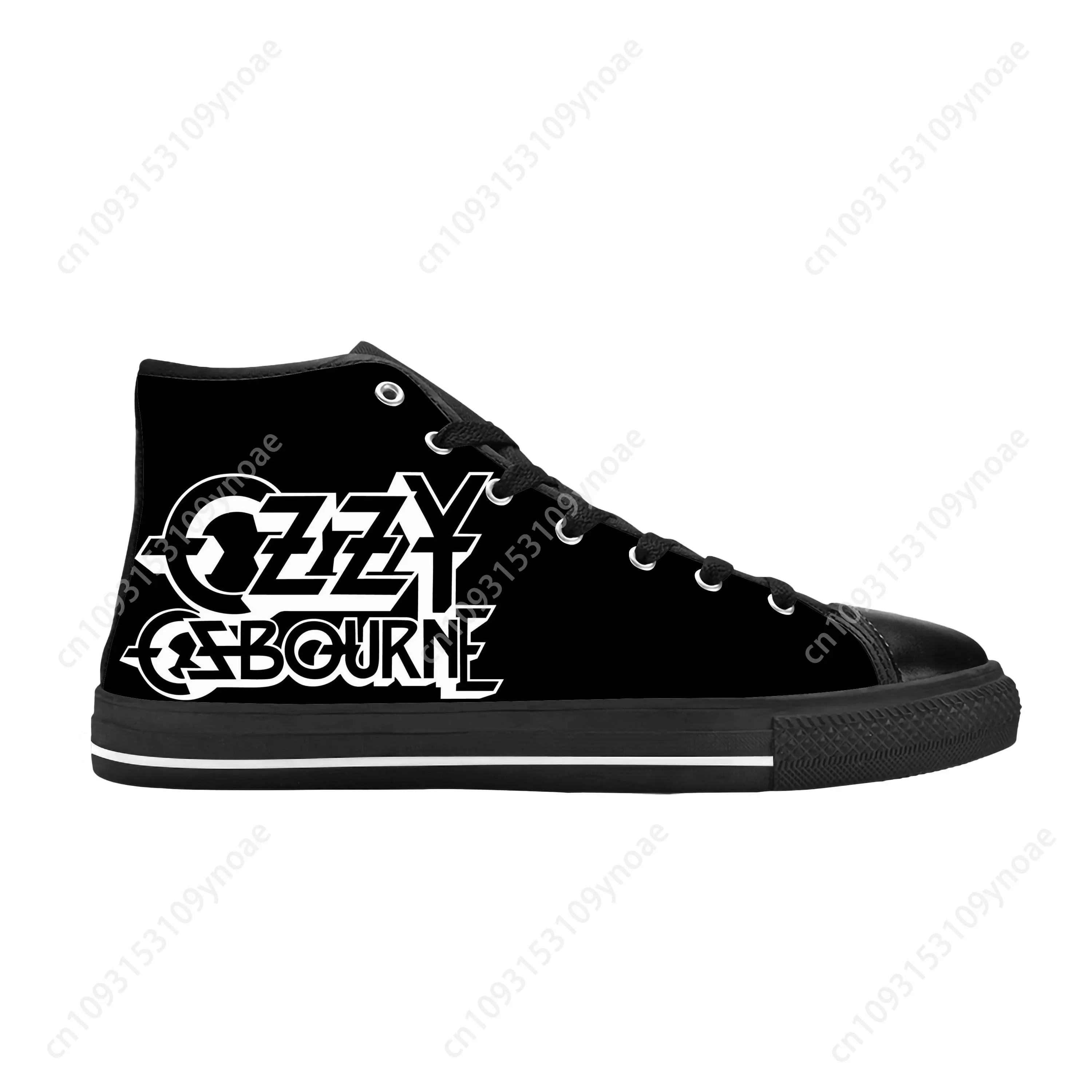 Ozzy Osbourne Rock Band Music Horror Gothic Cool Casual Cloth Shoes High Top Comfortable Breathable 3D Print Men Women Sneakers