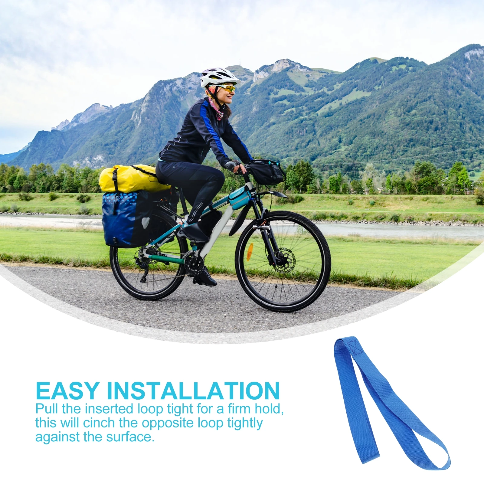 

6 Pcs Heavy Duty Luggage Straps Tie Down Soft Securing Gear Motorcycle Trailering Nylon Vehicle Equipment Wrap Hold