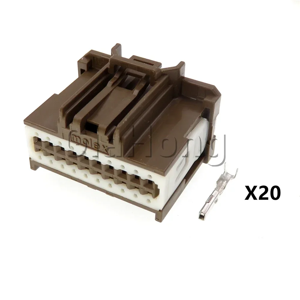 1 Set 20 Ways 34729-0202 Auto Instrument Multimedia CD Player Power Amplifier Plug AC Assembly For Buick Electric Wire Socket
