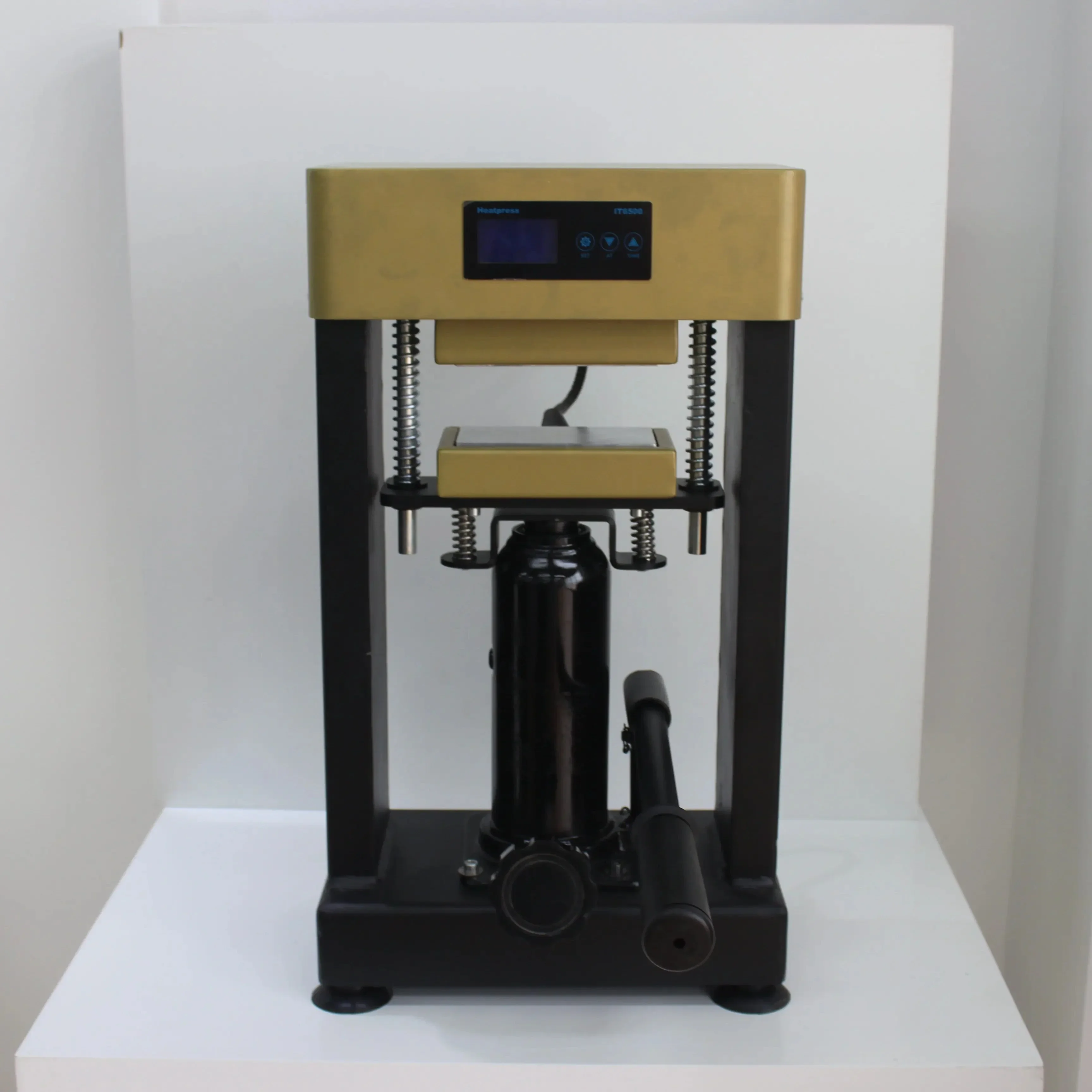 

В продаже Пресс для машинного контроля масла Пресс для ручного 10-тонного двухступенчатого теплового пресса