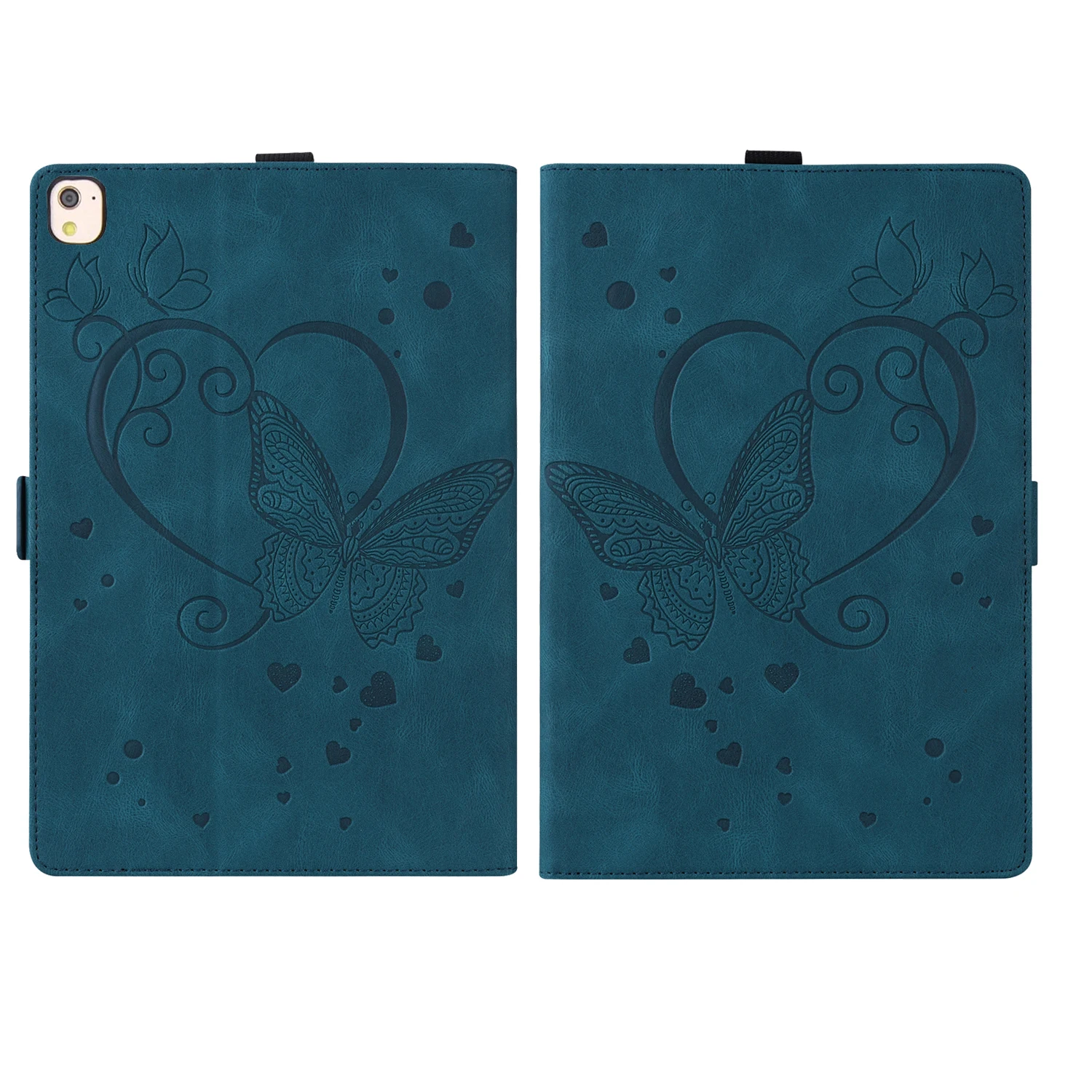 

Чехол-кошелек с отделением для карт для Apple iPad 10,2 (2019) Love Butterfly Pattern, противоударный флип-чехол с кронштейном из искусственной кожи для сна