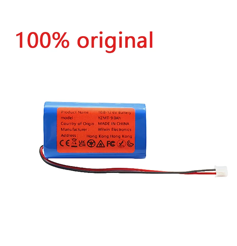 10.8V‑12.6V 9000mAh Backup Lithium Battery XH2.54 Connector 3S1P 18650 Battery Pack For CCTV