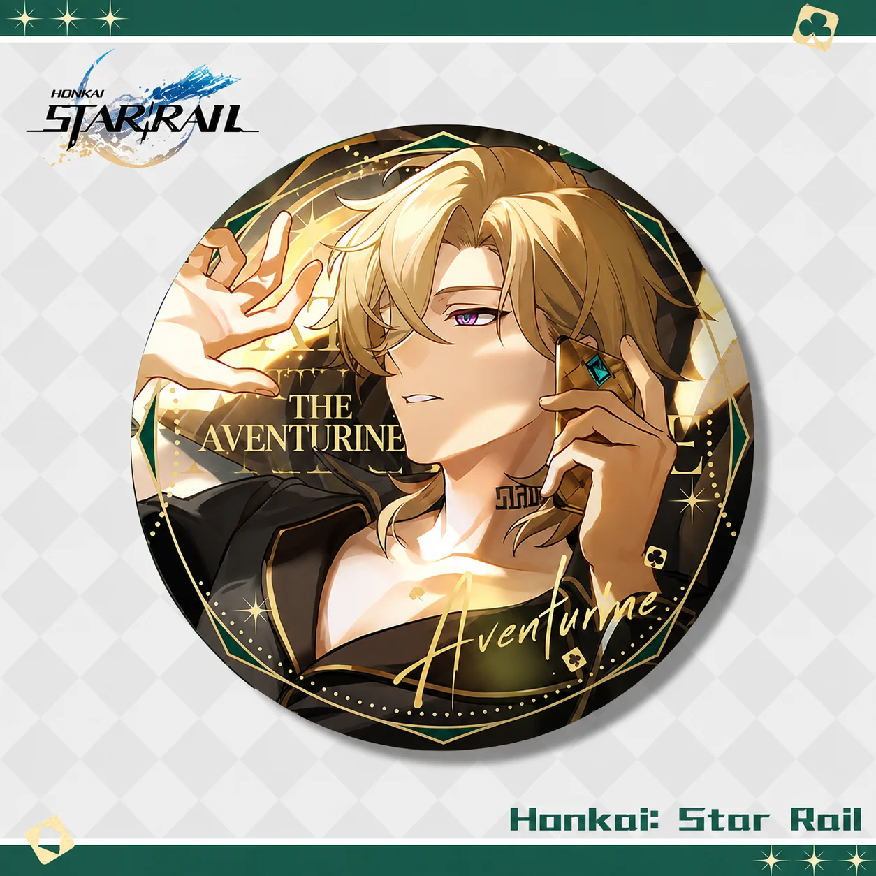 1PC New Anime Games Honkai: Star Rail Aventurine Sunday Robin Gaming Peripherals Exquisite Collection Badges Clothing Brooch
