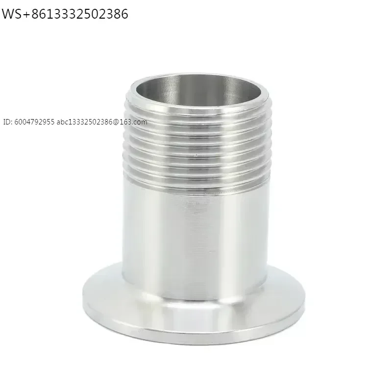 304 sanitary grade quick assembly/external thread joint/thread 316L clamp type/external thread chuck
