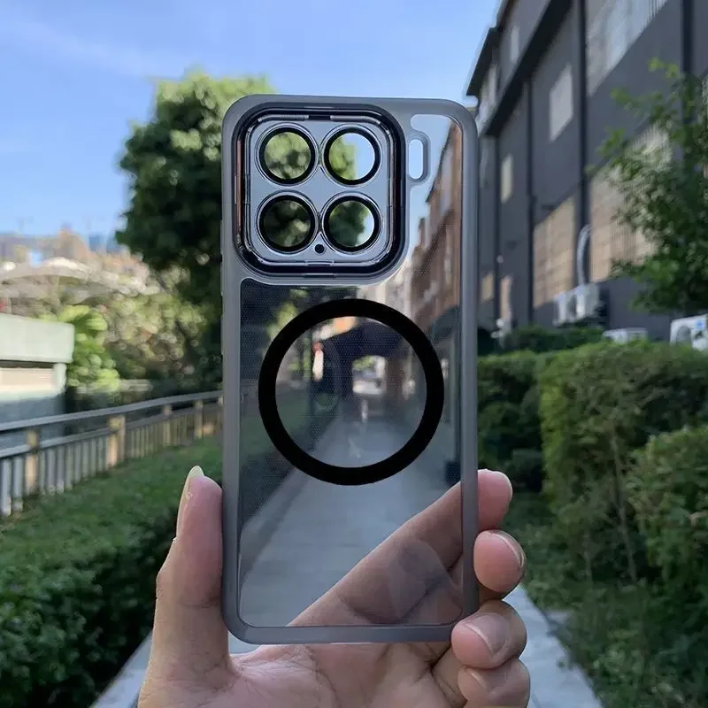 

Для Xiaomi 15T 14T Pro Магнитный чехол Модный полупрозрачный ТПУ Мягкий силиконовый прозрачный чехол Защитная пленка для объектива для Mi 15t Pro