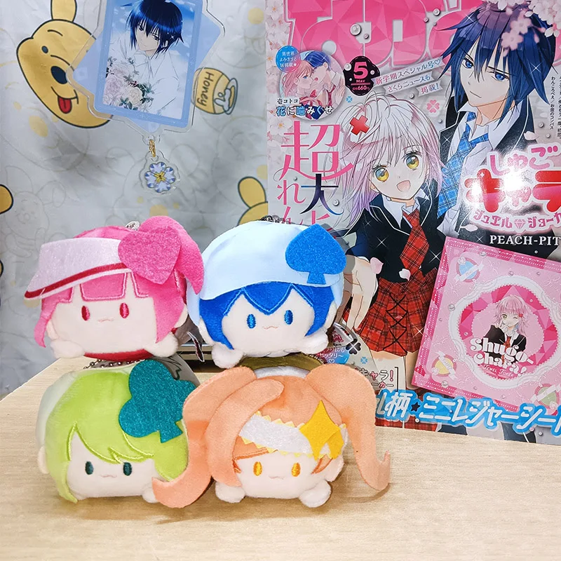 

In Stock Shugo Chara Hinamori Amu Tsukiyomi Utau Plush Party Group Pendant Cute Bag Pendant Plush Doll Acg Pendant Toy Figure