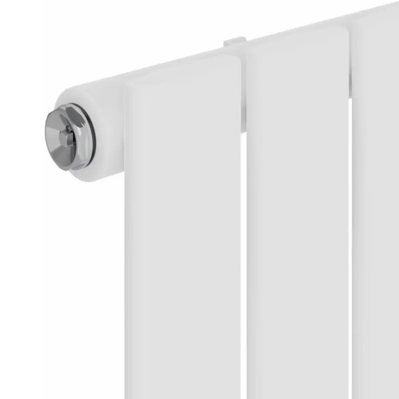 White executive radiator for vertical space-saving walls or floors