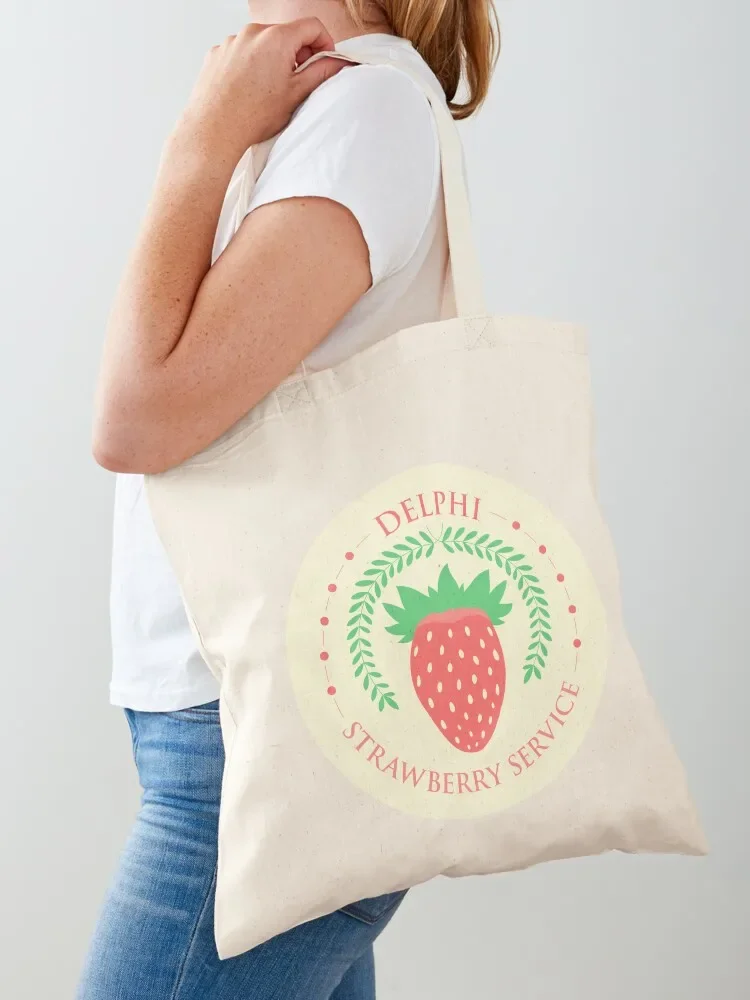 

Camp Half Blood Delphi Strawberry Service (color) Tote Bag tote bag men's shoping bag bags for women sacs de shopping