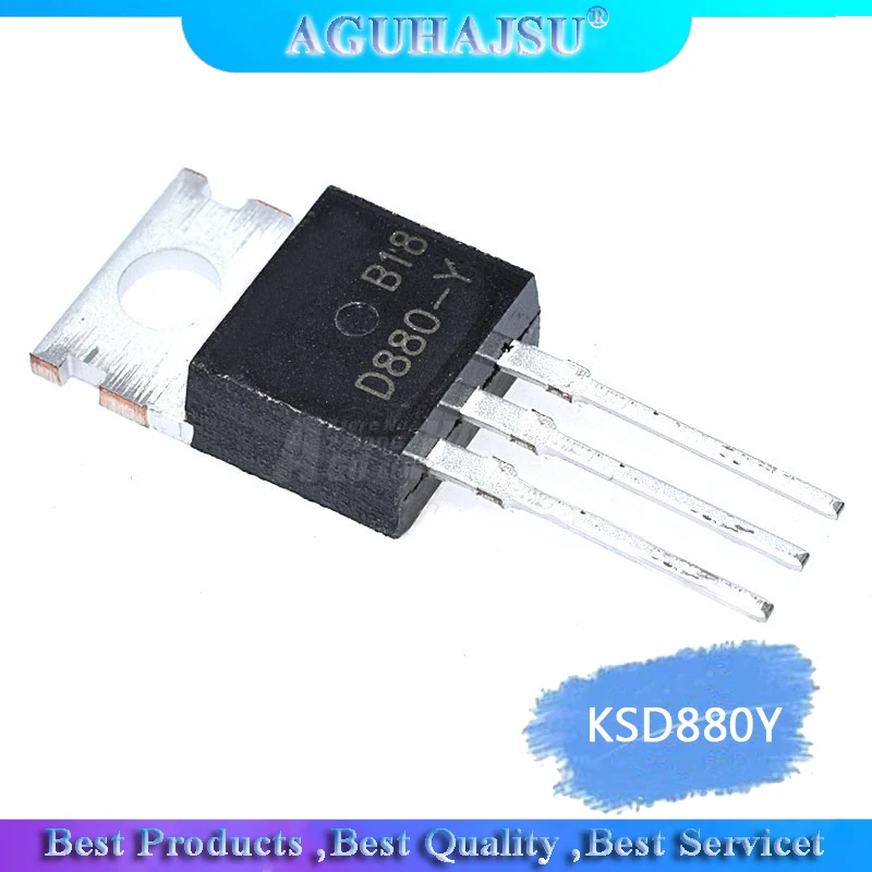 10pcs/lot Transistor D880 KSD880Y TO-220 NPN  transistor 3A 60V new original
