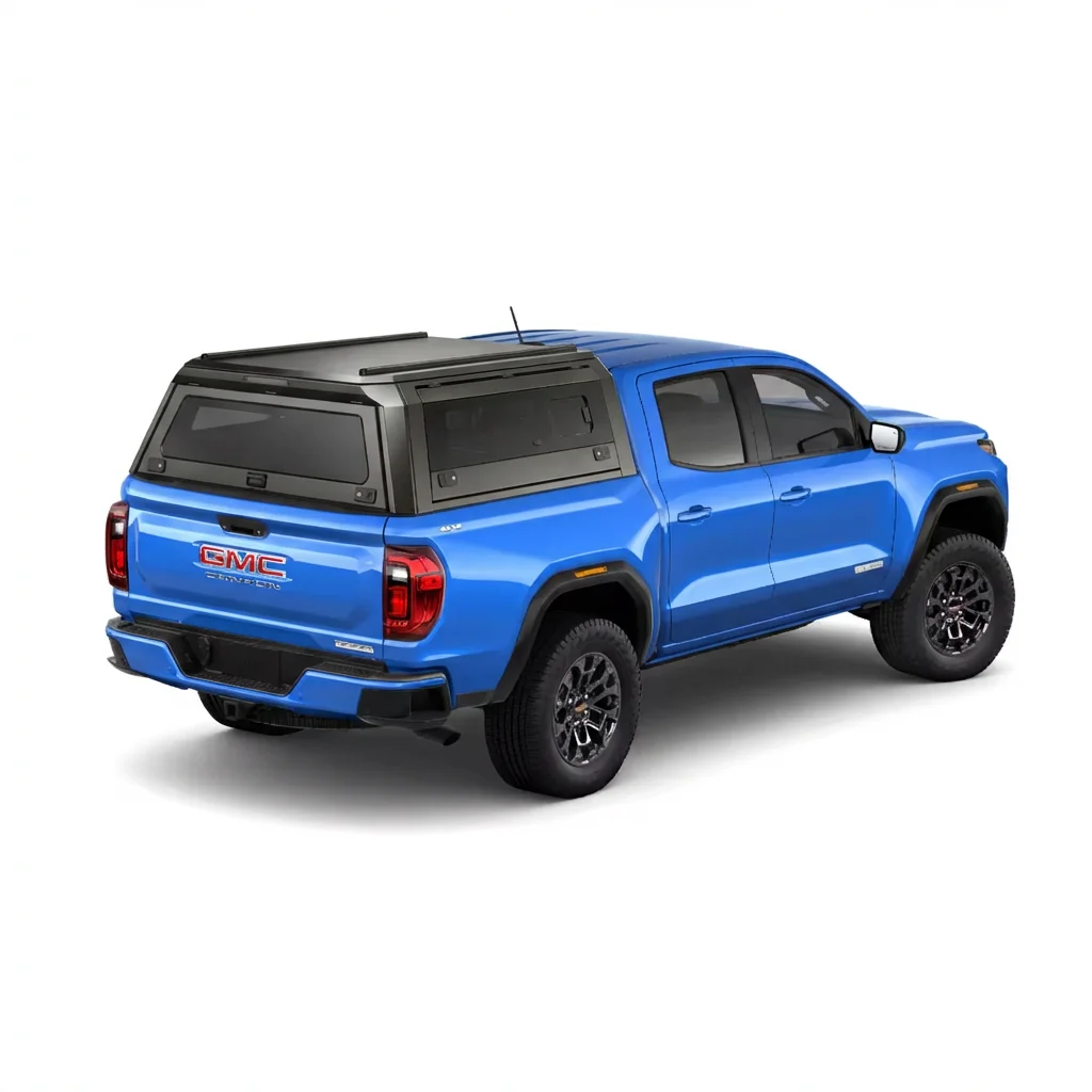 High Quality Pickup Truck Hardtop Canopy for Hilux Revo GMC CANYON 2020+5.0FT(Leak Proof Cargo Protection with Sliding Windows)