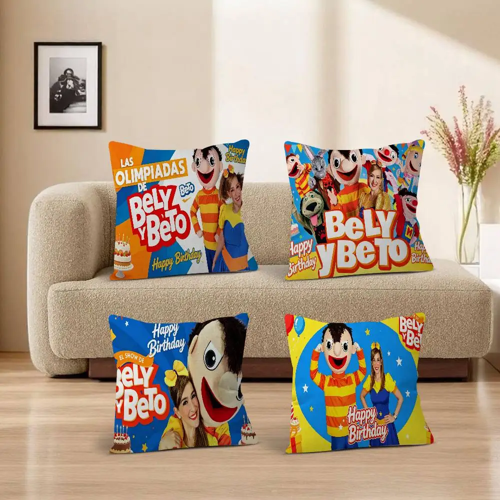 El Show de Bely y Beto Maple Design Cushion Cover Happy Autumn Harvest decor Holiday Decorati Pillow Cover