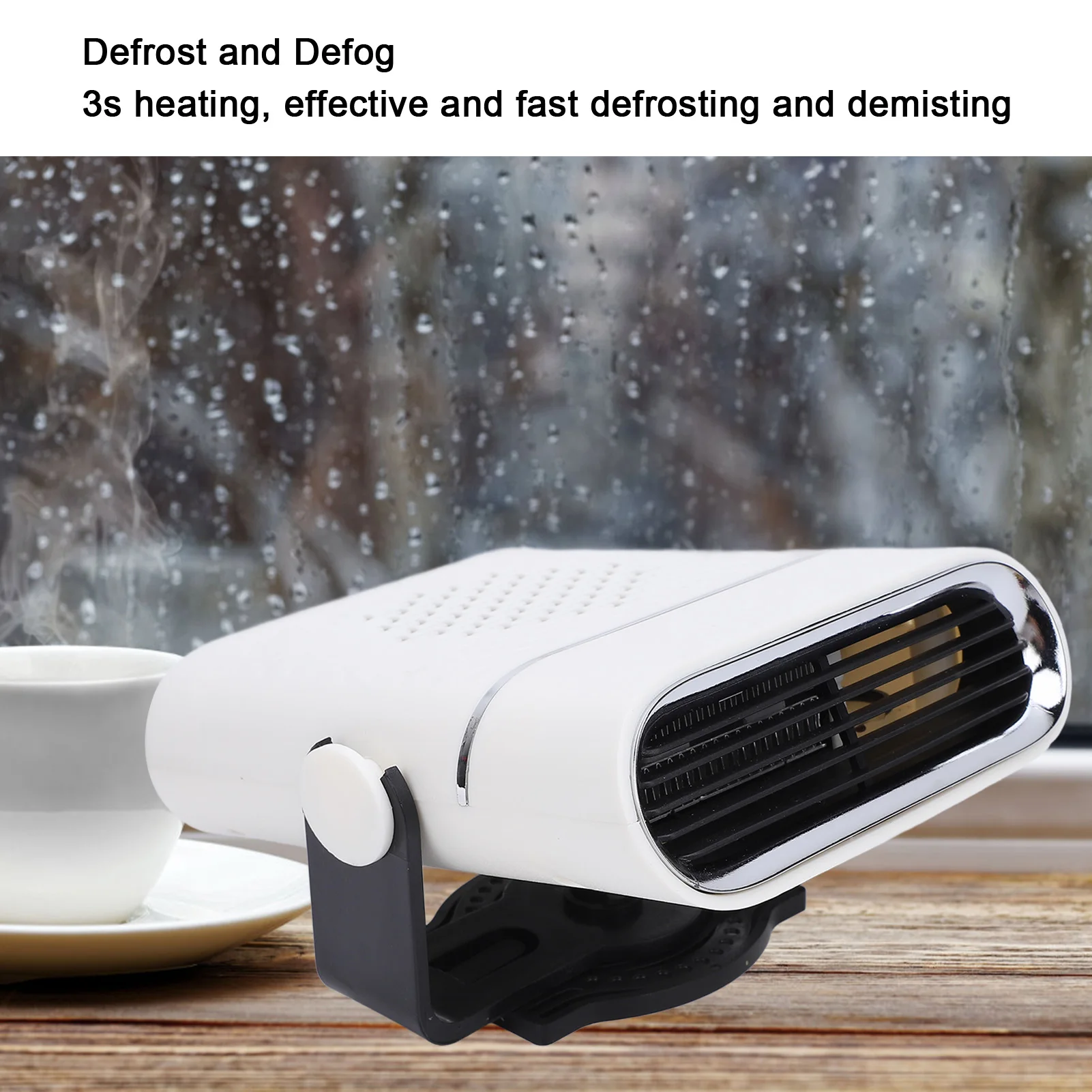 سخان سيارة محمول 24 فولت، تسخين سريع عالي الطاقة لإزالة الجليد في الشتاء وإزالة الضباب والتدفئة الشخصية #3