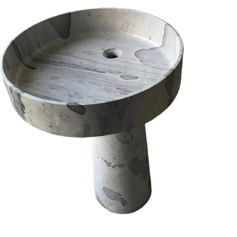 Modern Popular Natural Marble Sink Bathroom Washbasin Washstand Natural Marble