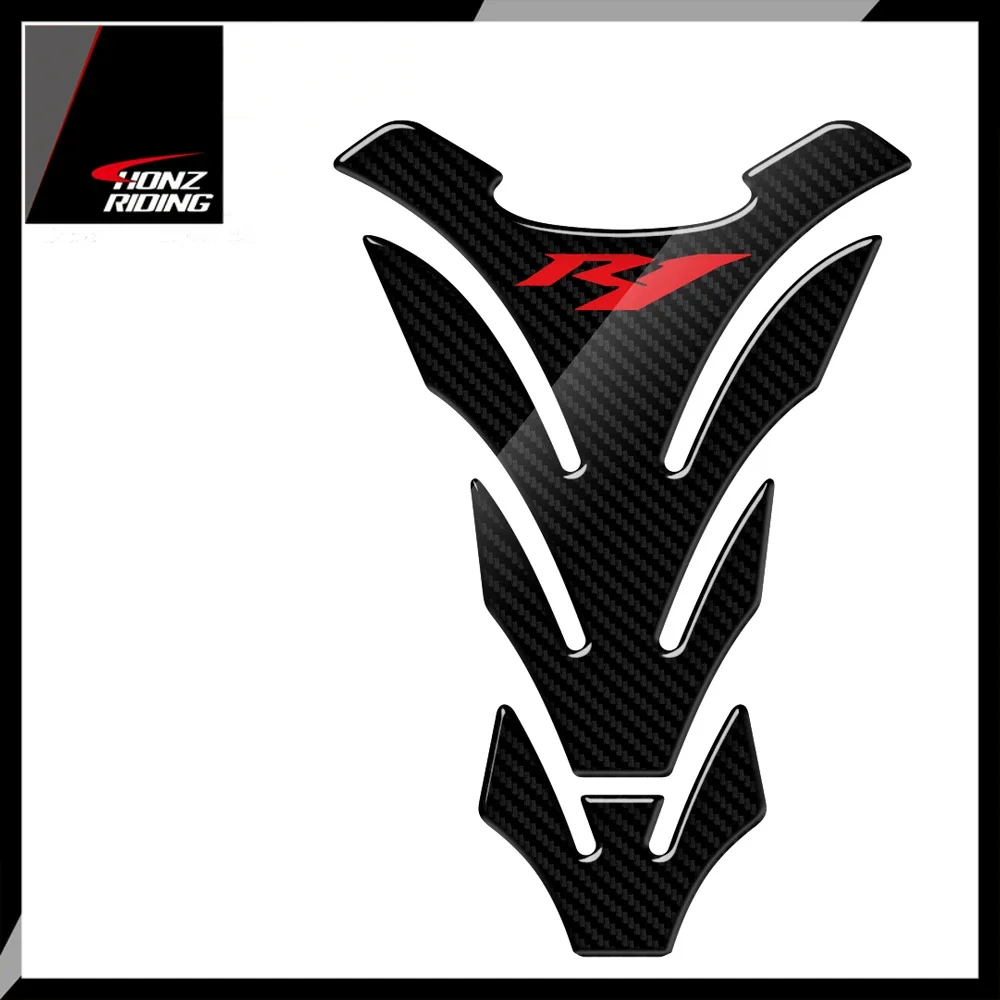 

For Yamaha YZF-R1 R1 Tankpad 3D Carbon-Look Motorcycle Tank Pad Protector Stickers