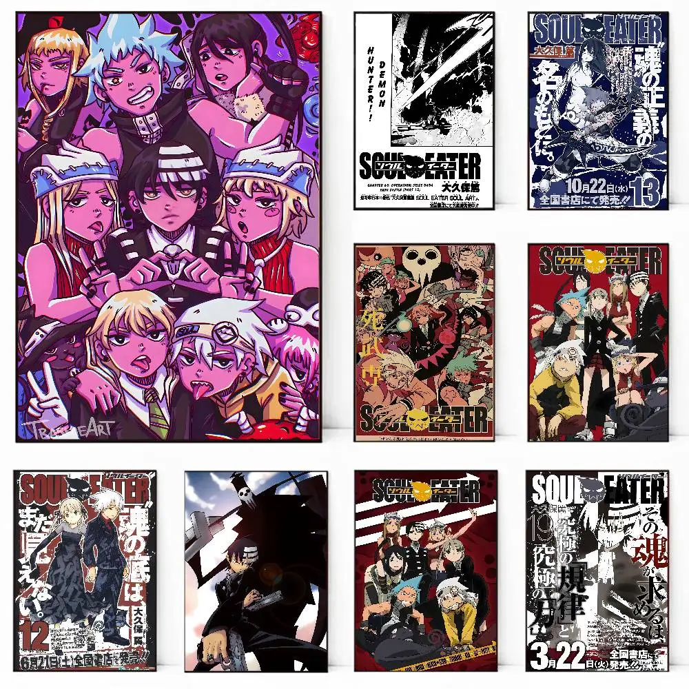 S-Soul E-Eater Anime Cool Poster painting poster with prints Home bedroom living room decoration gift