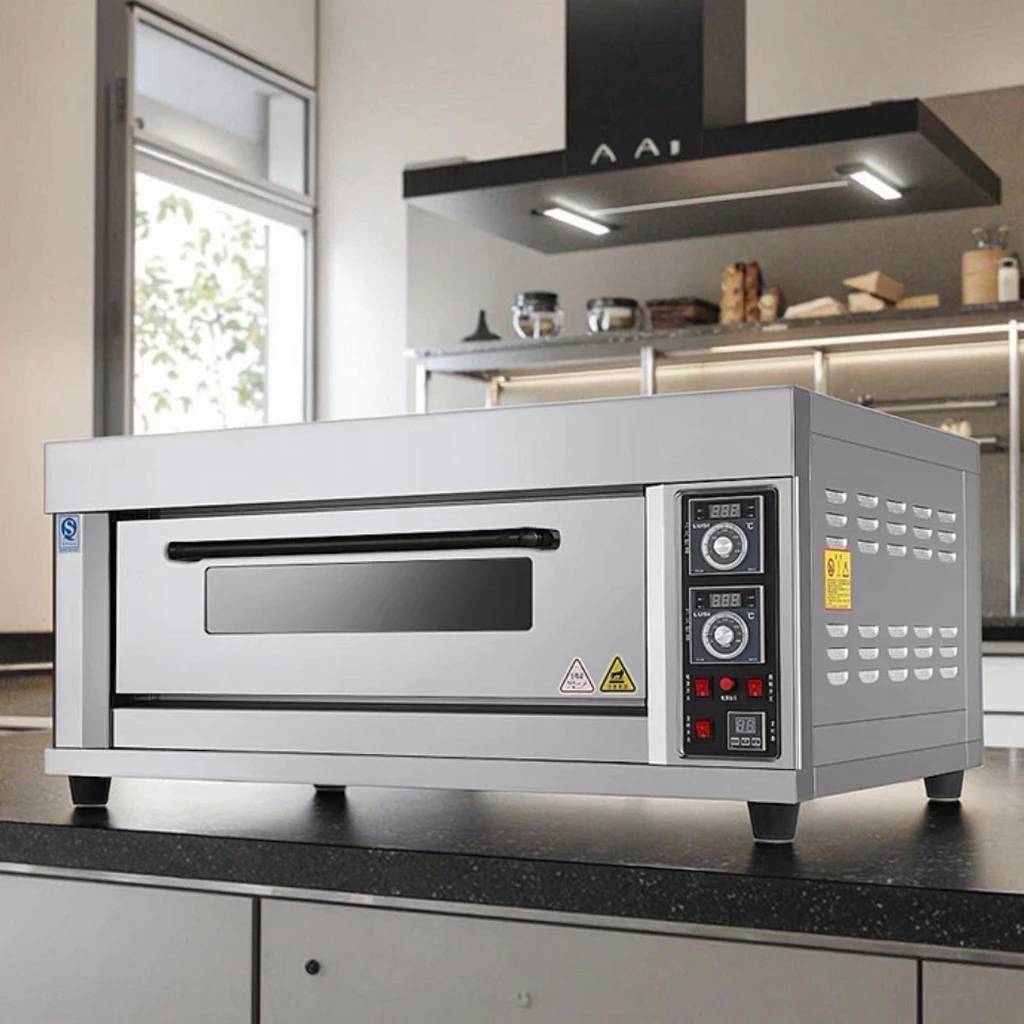 

Electric Baking Oven with Precise Temperature Control for Cake Cookie Bakery Shop High-Speed Preheating Commercial Deck Oven
