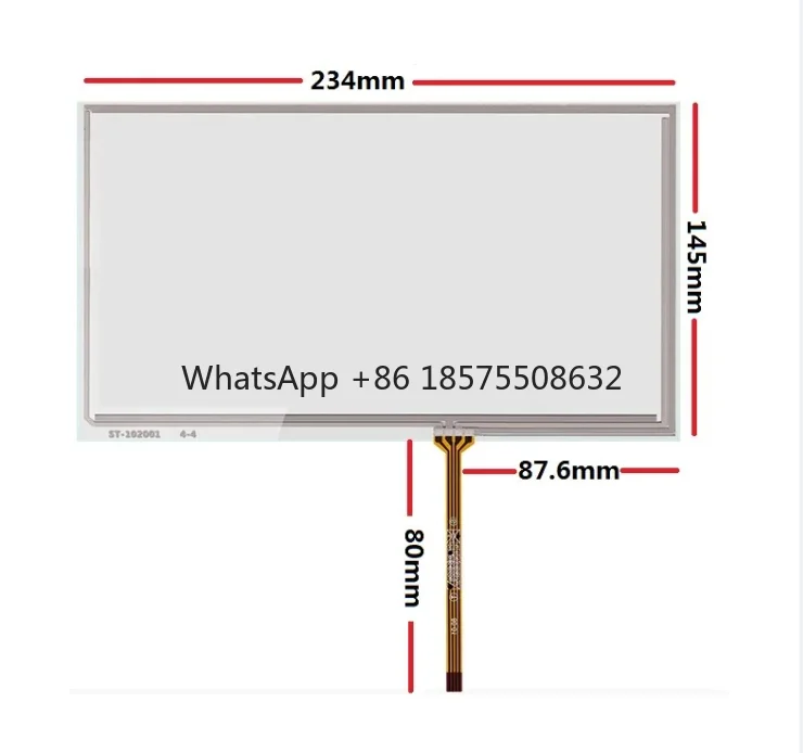New 10.2 inch touch screen 234*145mm is suitable for AT102TN03 V9 16:10 notebook screen industrial equipment